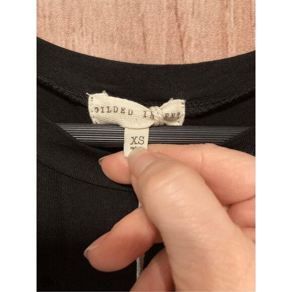 Gilded Intent XS NWT The Buckle black distressed dress high low - Picture 8 of 9